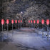 4 Macarrie Pcs Solar Powered Driveway Markers Reflective Lights Driveway Reflectors on Poles for Snow Road Outdoor Yard