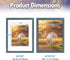 AUEAR 11x14 Picture Frame, Display Pictures 8x10 with Mat or 11x14 Poster Frame, Gallery Wall Photo Frame, Blue