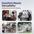 Set 2, Simple Deluxe Foldable Chairs of Padded Cushion Seat & Sturdy Metal Frame, Portable Collapsible Chairs for Home