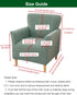 1 Sofa,29 CRFATOP Stretch Piece Chair Covers with Arms Jacquard Accent Chair Cover Armchair Flower Soft Banquet