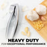 Set Zulay Kitchen Premium Garlic Press Rust Proof & Dishwasher Safe Garlic Mincer Tool with Silicone Garlic Peeler