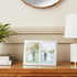 Lawrence Frames 2-Tone Double Opening Panel Picture Frame, 4 by 6-Inch, Brushed Silver Metal