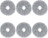Replacement Mop Cloth Pad for Dreame X40/X40 Pro/X40 Ultra Robot Vacuum Cleaner, 6 Mop Pads Included