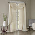 Madison Park Harper Sheer Bedroom Curtain - Modern Contemporary Window Panel for Kitchen, 42" x 144", Cream