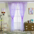 ICYANG Sheer Lavender Curtains Lilac Leaf Purple Vine Willow Tulle Drape Panel Valances 78.6 x 39.3 Inch for Home