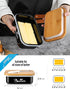 Butter Dish with Lid for Countertop, AISBUGUR Metal Butter Keeper with Stainless Steel Multipurpose Butter Knife, Large Butter Container with Double High-quality Silicone Good Kitchen Gift Black