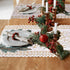 Tinsow 2 Pack Cotton Crochet Lace Rectangular Table Runner, Dresser Scarf Doilies (White Style, 13" X 44")