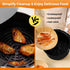Air Fryer Paper Liners Disposable, 100PCS Round Parchment Sheets, Grease and Water Proof Non Stick Basket Liners