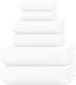 Tens Towels Pack of 6 Zero Twist Towels Set, 2 Bath, 2