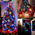 BrizLabs Christmas Lights Multicolor, 2 Pack, 17.94ft, 50 LED String Lights, Green Wire, 8 Modes