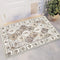 HEBE Washable Area Rug 2'x3', Non Slip Soft Distressed Medallion Bedroom Rug for Boho Living Room, Vintage Entryway