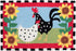 Jellybean Area Accent Rug Funky Chickens