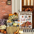 Welcome Thanksgiving Fall Garden Flags - FOOTBALL and Fall Y'all Truck with Maple Leaves, 12x18 Inch Outdoor Decor