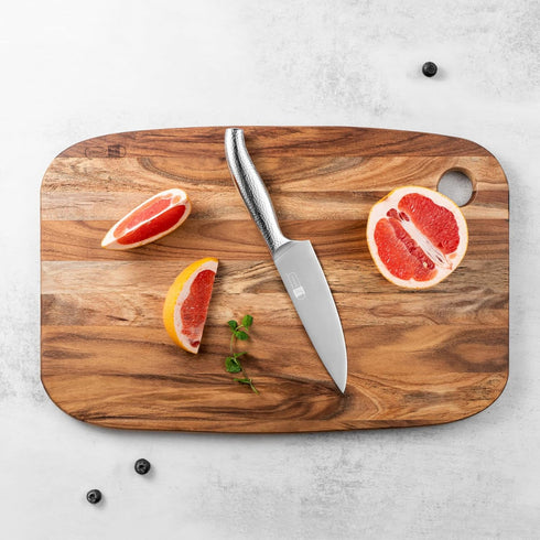 JAMES.F Acacia Wooden Cutting Boards for Kitchen, Thick Wood Serving Boards with Hang Hole for Meat or Vegetables