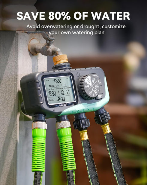 1/2'' 50ft 80% RAINPOINT Soaker Hose for Garden, Drip Irrigation Hose, Water Seeper Soaker Hoses for Foundation