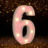 Marquee Numbers Light up LED, Pink Glitter Plastic Numbers Sign, Night Light