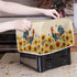 Sunflower Roosters Chickens Toaster Oven Covers, Quilted Polyester Fabric Dust-proof Cover for Small Appliances
