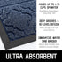 Yimobra Welcome Door Mat - Heavy Duty Sturdy Front Door Mat, Non Slip, Fade Resistant, Easy Clean, 29.5 x 17 Inch, Blue