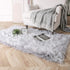 3 5 Ashler faux fur rug, Fluffy Shaggy Area Rug Ultra Soft x Feet Rectangle Fur Rug Frosted Bottom Gray Fuzzy Rug