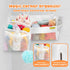 3 Compartments Bath Toy Storage Corner Bath Toy Holder for Bathtub, Kids Tub Toys Organizer with Adhesive Hooks