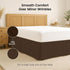 Utopia Bedding Queen Bed Skirt, Soft Quadruple Pleated Ruffle, 16 Inch Tailored Drop, Hotel Quality (Brown)