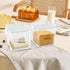 Yomjarl 2 Pack Cheese Container for Refrigerator Airtight Creamer Container with and Lid Cream Cheese Sliced Cheese Box