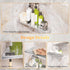 mivndeeopu 12" 2-Pcs, 304 Corner Shower Shelf Rustproof Stainless Steel Corner Shower Shelves with Razor Holder Slot