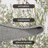 2x10 Artoid Mode Antique Herbs and Wild Floral Runner Rug, Spring Home Decor Low-Profile Non-Slip Washable Area Rug
