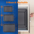 NutriChef 3-Piece Nonstick Cookie Sheets for Baking - Heavy Duty Steel Baking Sheet Pans Set for Toasters & Oven - Large, Medium, and Small Sized Baking Tray - Easy to Clean, Black