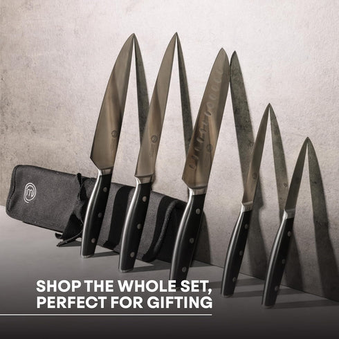 MasterChef 8" Paring Knife with High Carbon Stainless Steel Blade, Professional Quality for Precision Cooking