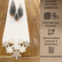 Elrene Home Fashions Ornate Snowflake Table Runner, Elegant Cutwork Winter Holiday Christmas Fabric 13"x70"
