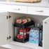IRIS USA 2-Tier Under Sink Organizer, Storage with Sliding Drawers, Versatile Solution for Kitchen, Office, Bathroom