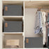 CHICVITA Storage Baskets for Organizing, Fabric Storage Bins for Clothes, Towels, Shoes, Closet Baskets for Bedroom Organizing, 14 ¾" L x 10 ¼" W x 8 ¼" H, Grey, 2-Pack by CHICVITA