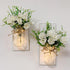 YI LIGHTING Set of 2 Rustic Wall Sconces - Mason Jars Sconce, Rustic Home