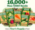 32 16,000+ 32 Heirloom Vegetable and Fruit Seeds for Planting - Seeds | Non-GMO Survival Seed Vault | High Germination