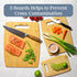 Totally Bamboo 3-Piece Cutting Board Set, Assorted Sizes, Bamboo Wood for Kitchen