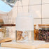 Glass Jar with Lid - 17.6 FL oz Airtight Glass Storage Jar for Kitchen Counter, Decorative Jar for Food