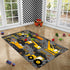 3'4' Construction Rugs for Boys Room Play Mat for Cars and Trucks PlayMat Kids Rugs for Playroom Car Carpet for Kids