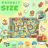 3x5 Feet Educational Area Rug Kids Rugs for Playroom with Alphabet Numbers Shapes Animals Learning Carpet for Bedroom