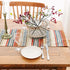 BOXAN Antique Southwestern Native Design Table Runner Cloth, Boho Cotton Geometric Striped Pattern for Home Decor (12 X