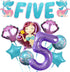 KatchOn Shiny Mermaid 5th Birthday Decorations - Pack of 9, Mermaid Balloons, Banners, Party Decorations