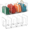 Noleja 2pcs Clear Plastic Purse Handbag Organizer 4 Sections Bag Closet Shelf Divider