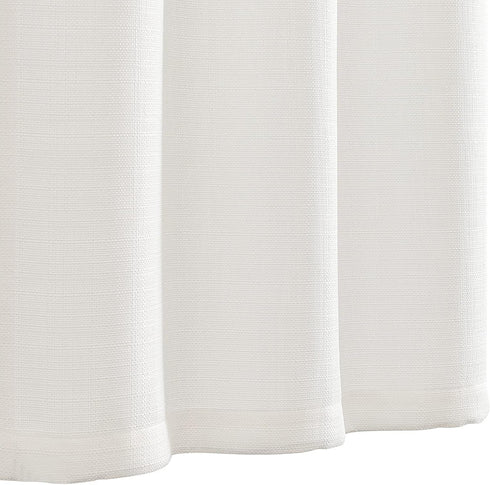 jinchan Kitchen Curtains, 24 Inch Linen Textured Cafe Tier Curtains for Small Windows, 2 Panels, White