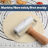 Small Marble Rolling Pin, Non-Stick T-Type Pastry Roller for Cake Baking, Tortilla, Pizza, and Cookies