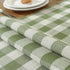 13x108 Inches Laolitou Spring Green Checkered Table Runner, Cotton Linen Gingham Table Runners, Classic Buffalo Plaid