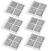 LG LT120F Air Filter Replacement for LG & Kenmore Elite 469918, 9918, ADQ73214402, 6 Packs
