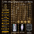 195 6.5 5 8 1 Pack Tuanse LED Curtain Tapestry Lights Backdrop String Lights, x Feet Hanging Fairy Curtain Light