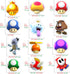 Mushroom Fridge Magnet (12 Pack) Funny Magnet Super Game Bumper Office Cabinets Decoration Fridge Metal Magnet Flexible Reusable Magnetic Vinyl