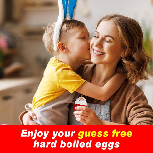 Eggssentials Red Egg Timer That Goes in Water Egg Timer for Hard Boiled Eggs and Soft Boiled Eggs, Red Color Fades