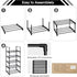 5 Closets OYREL Shoe Rack, Sturdy Metal Shoes Rack Organizer,Narrow Shoes Stand Shelf Tier Shoe Racks for Small Space
